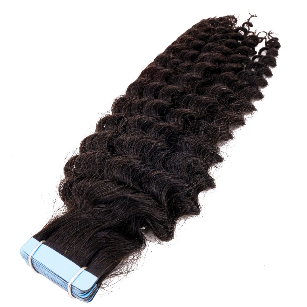 Kinky Curly Tape-In Hair Extensions – 100g