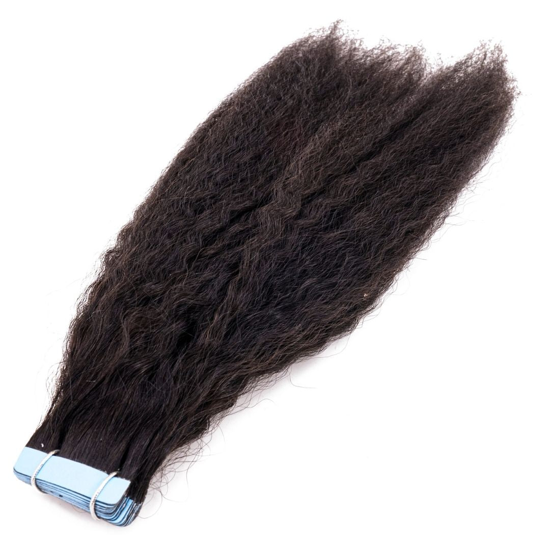 Kinky Straight Tape-In Hair Extensions – 100g