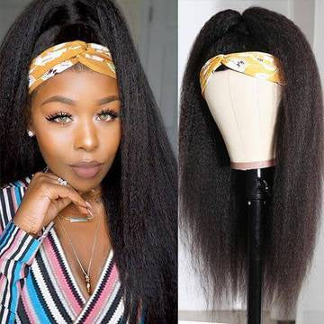 Headband Wig Kinky Straight