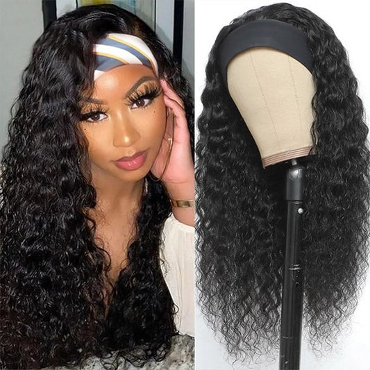 Headband Wig Water Wave